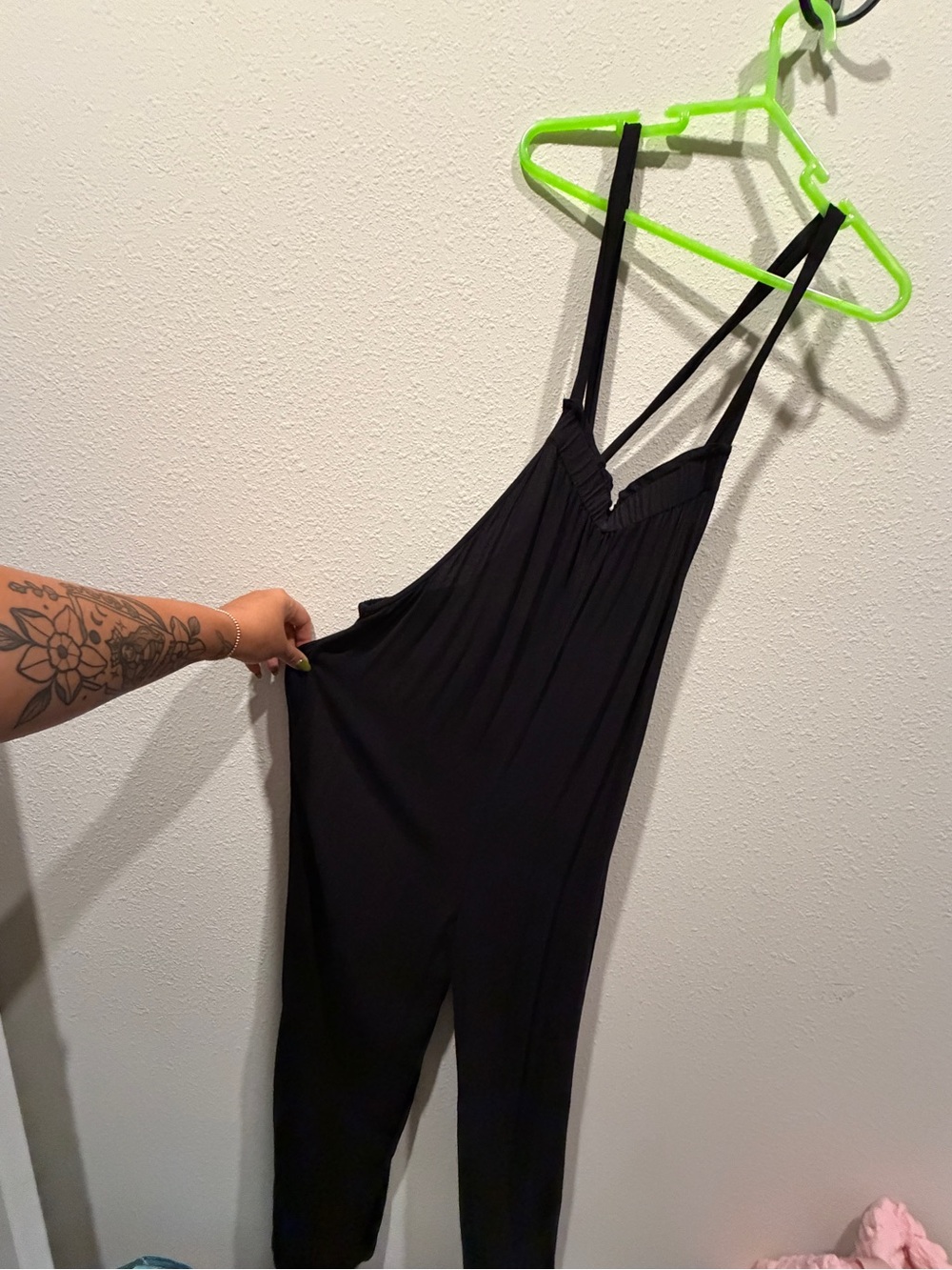 Forever 21 Black Strappy V-Neck Jumpsuit